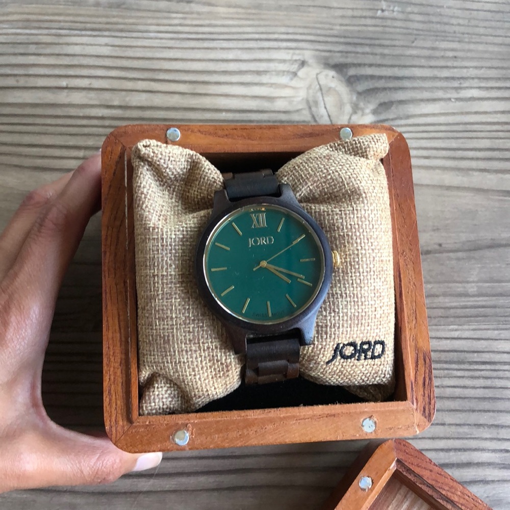 JORD emerald faced watch